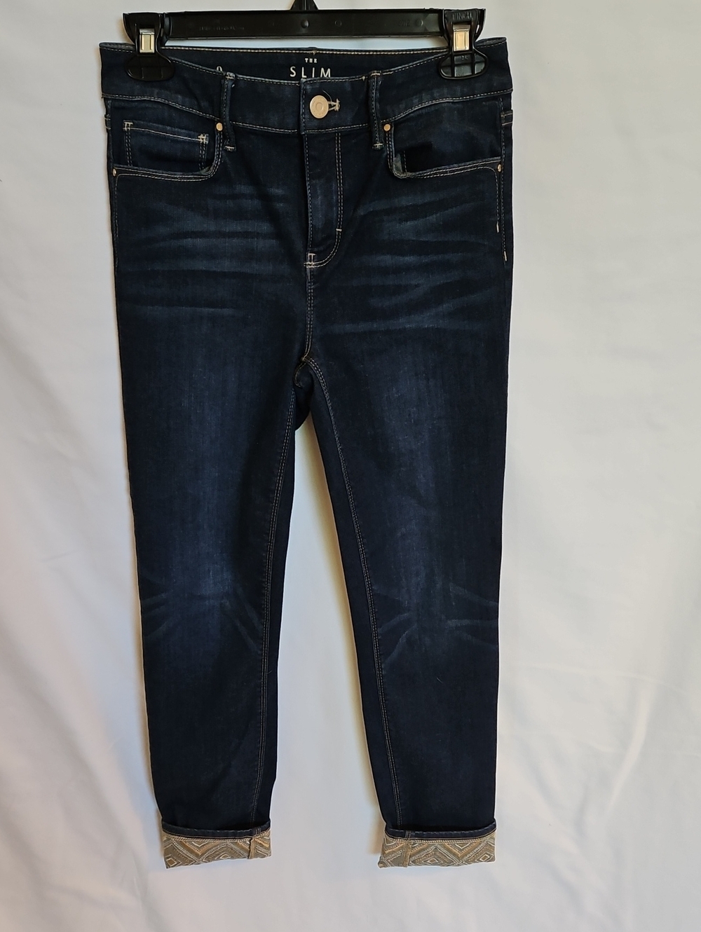 White House Black Market Slim Dark Wash Women’s Jeans - Navy Blue